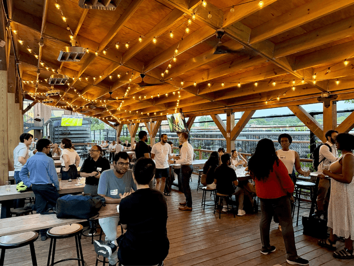 ADPList community members gathered at a local Washington DC event