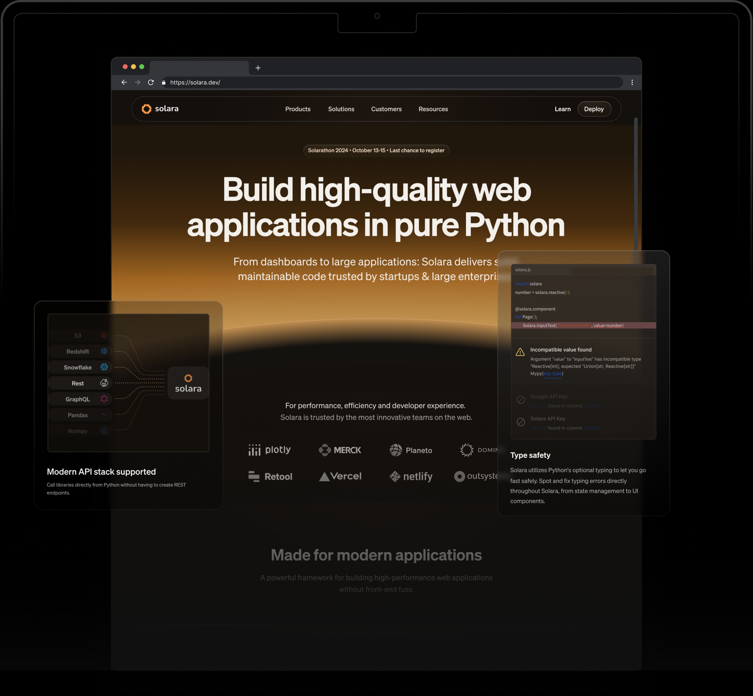 Solara homepage
